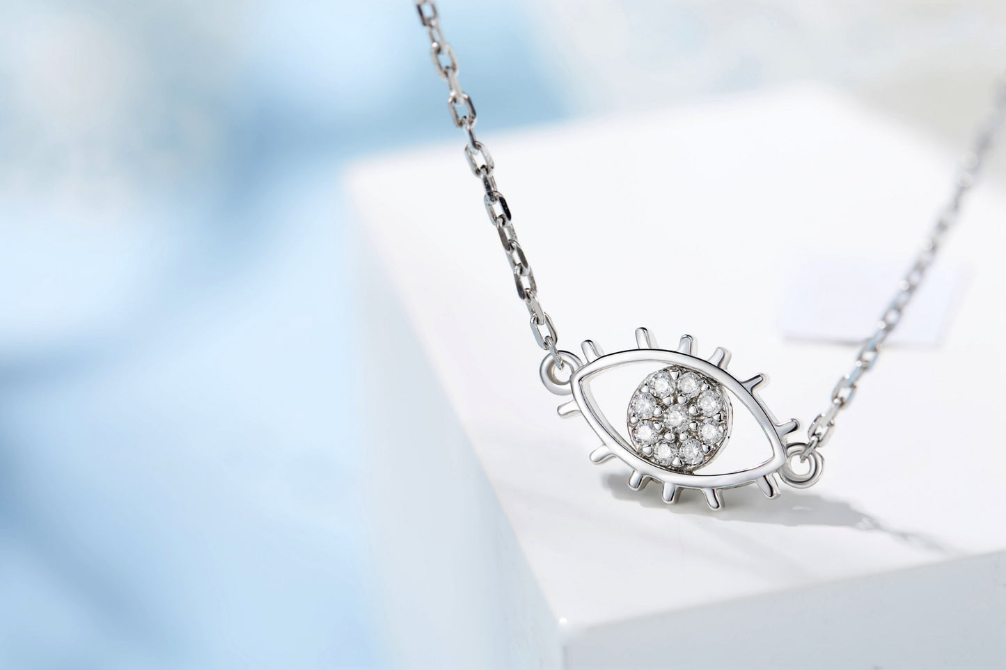 Sterling silver Kenzo inspiration eye necklace - CDE Jewelry Egypt