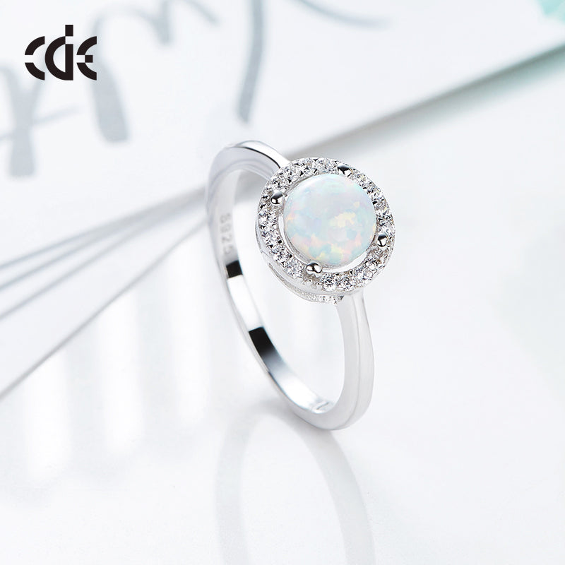 Sterling silver fancy blue opal ring - CDE Jewelry Egypt
