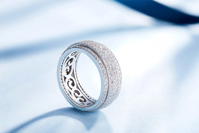 Sterling silver amazing rolling ring - CDE Jewelry Egypt