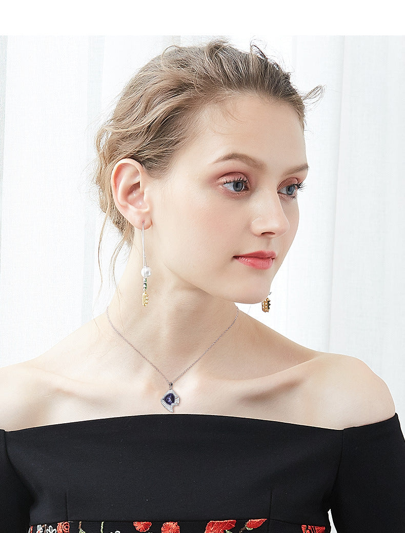 The amethyst flag fish necklace - CDE Jewelry Egypt