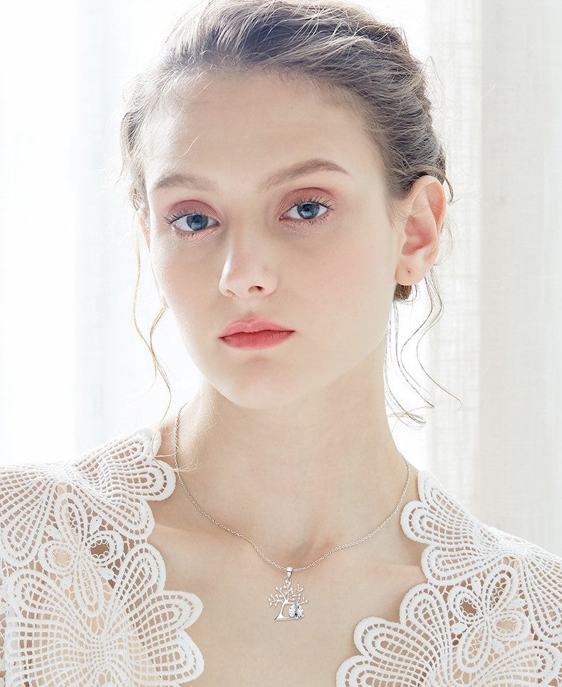 Sterling silver white crystal tree - CDE Jewelry Egypt