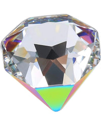 Free size Swarovski ring unique diamond shaped crystal