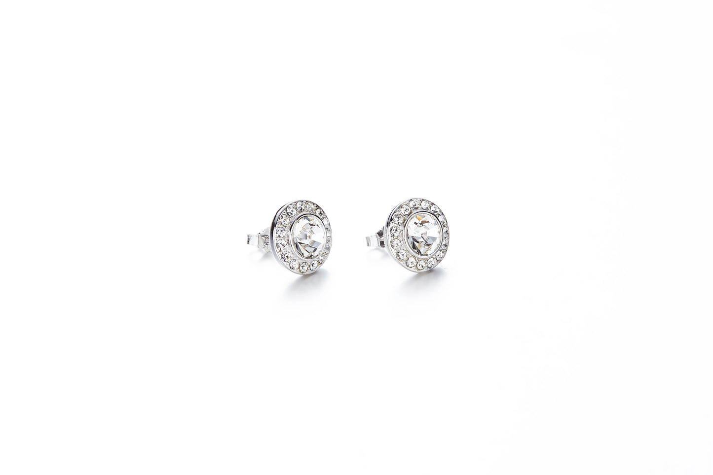 Sterling silver white swarovski crystal earring - CDE Jewelry Egypt