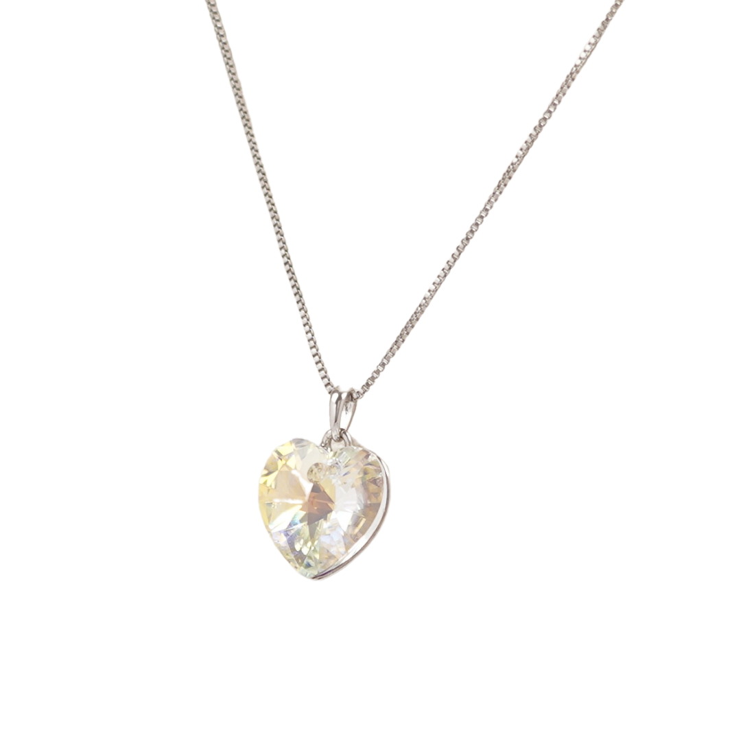 Swarovski diamond 2025 heart necklace
