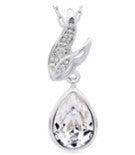 The white crystal drop necklace - CDE Jewelry Egypt