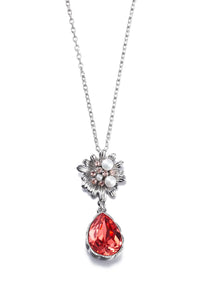 The pearl & ruby crystal necklace - CDE Jewelry Egypt