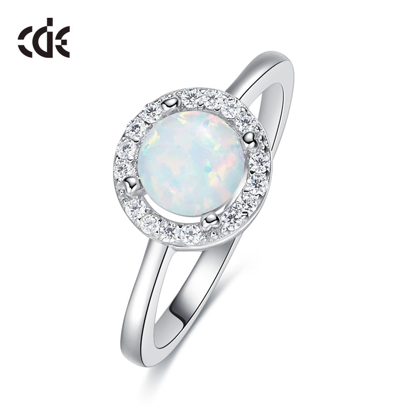 Sterling silver fancy blue opal ring - CDE Jewelry Egypt
