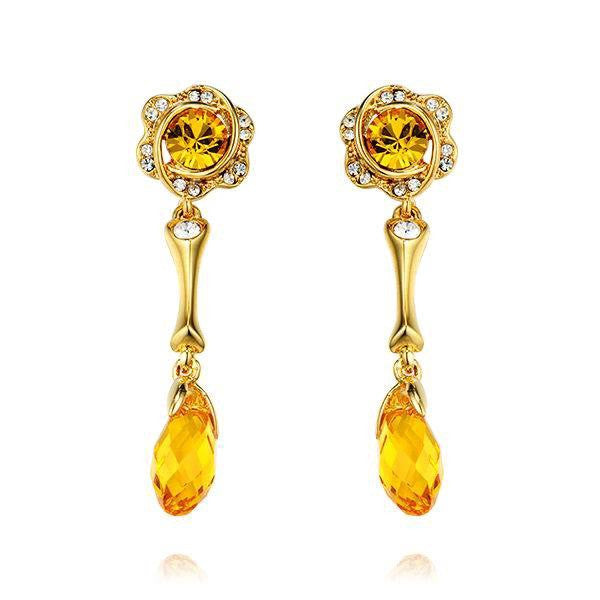 The golden princess citrine earring - CDE Jewelry Egypt