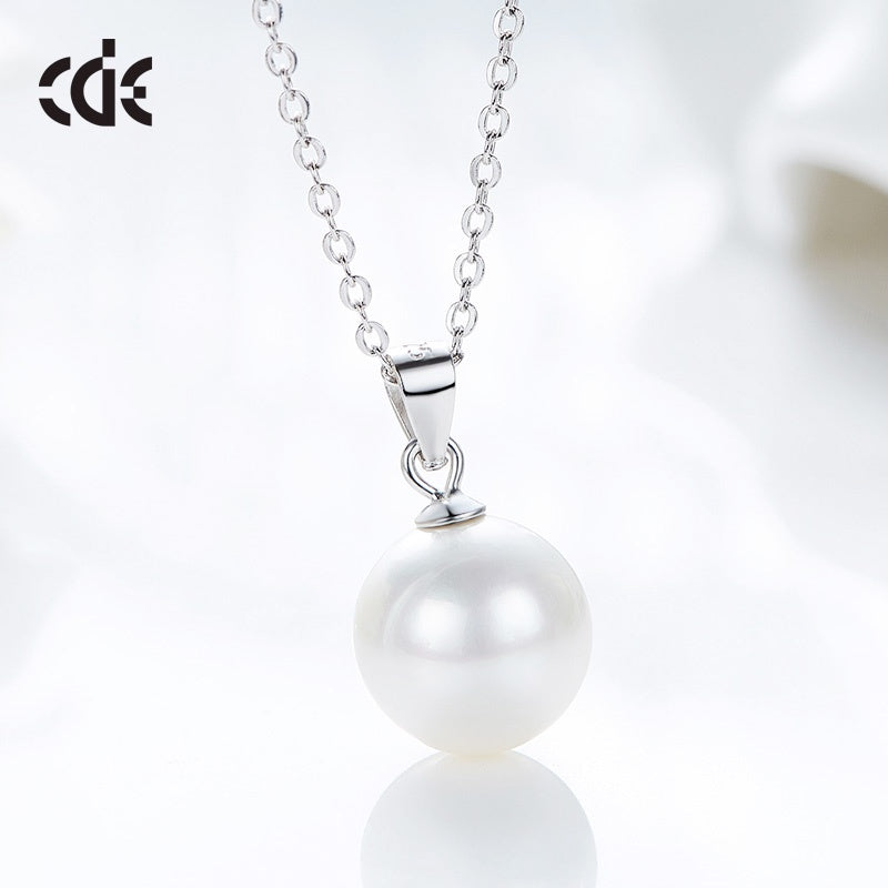 Sterling silver simple little white pearl necklace - CDE Jewelry Egypt