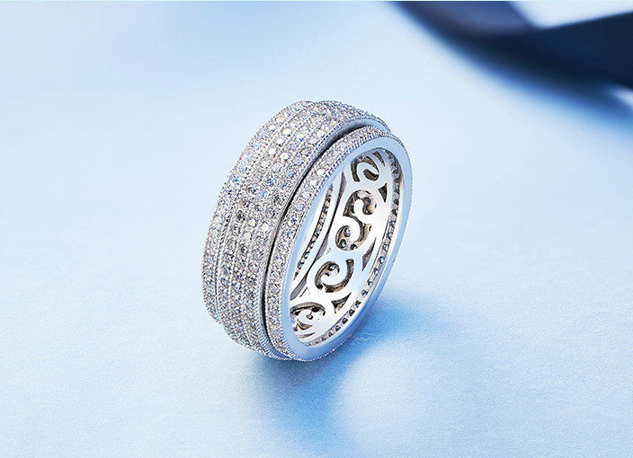 Sterling silver amazing rolling ring - CDE Jewelry Egypt