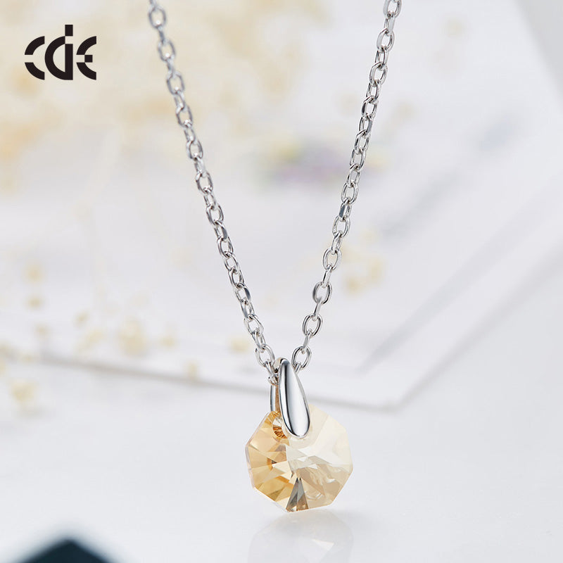 Sterling silver cute little swarovski crystal necklace - CDE Jewelry Egypt
