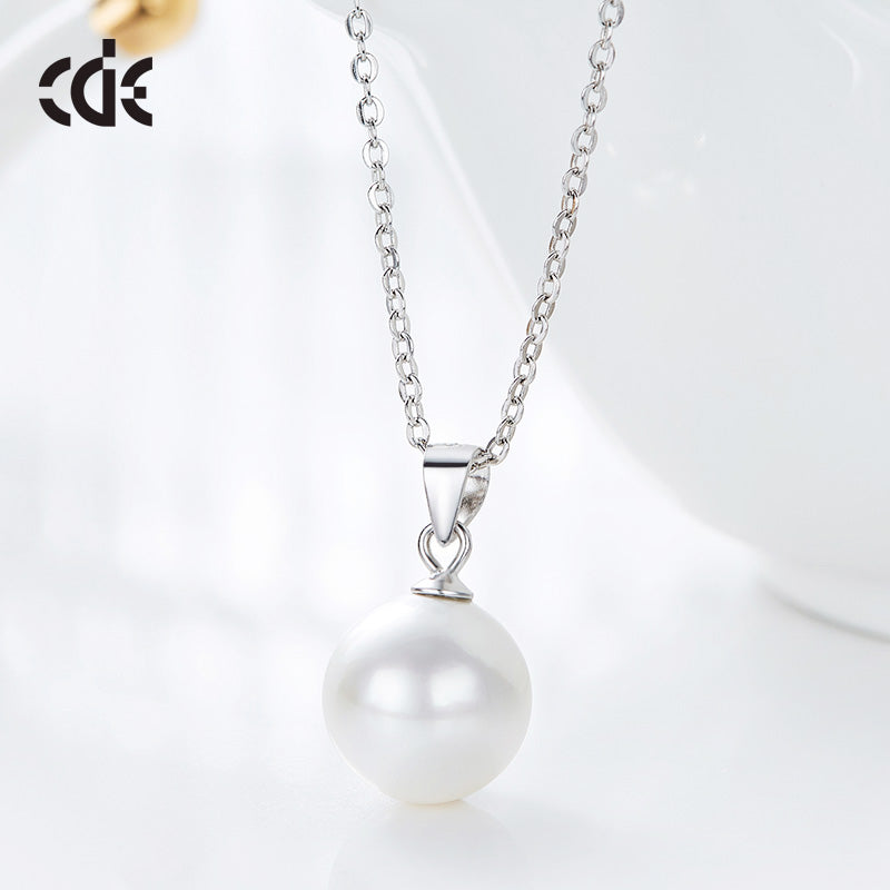 Sterling silver simple little white pearl necklace - CDE Jewelry Egypt