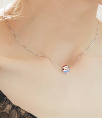 The cubic crystal swarovski charm necklace - CDE Jewelry Egypt