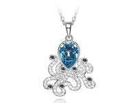 The blue topaz octopus necklace - CDE Jewelry Egypt