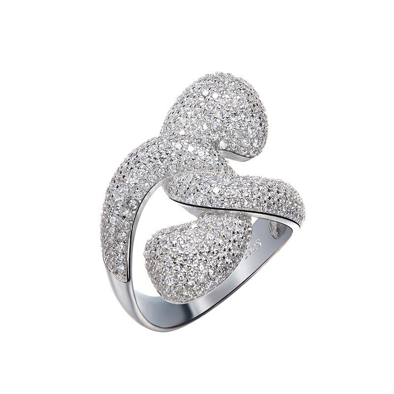 Sterling silver sophisticated shape ring - CDE Jewelry Egypt