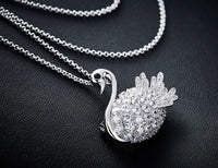 The shining swan brooch necklace - CDE Jewelry Egypt