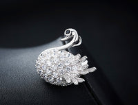 The shining swan brooch necklace - CDE Jewelry Egypt