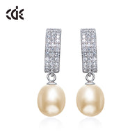 Sterling silver fancy freshwater pearl earring - CDE Jewelry Egypt