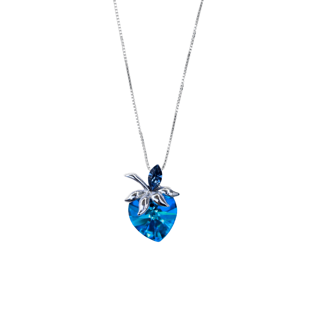 The fruit Sapphire crystal Necklace