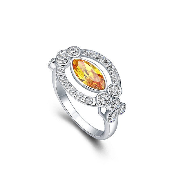 The oval shape citrine ring - CDE Jewelry Egypt