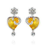 The elegant sunflower crystal earring - CDE Jewelry Egypt