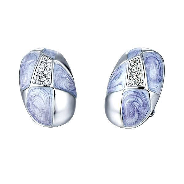 The elegant rock shape with zirconia earring - CDE Jewelry Egypt