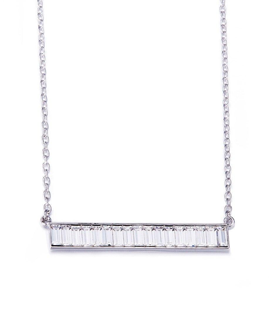 The straight cubic zirconia necklace - CDE Jewelry Egypt