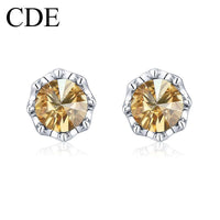 The elegant rounded citrine crystal earring - CDE Jewelry Egypt