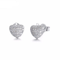 Sterling silver cute little shiny apple earring - CDE Jewelry Egypt