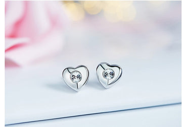 Sterling silver cute tiny hearts earring - CDE Jewelry Egypt