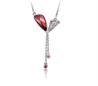 The cute ruby butterfly wings necklace - CDE Jewelry Egypt