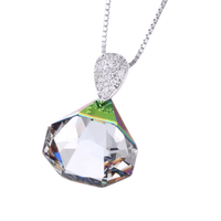 Princess Diamond Shape Swarovski Crystal Necklace