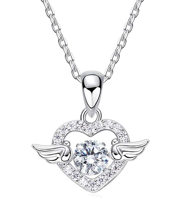Lady Angel Wing Necklace, Pendant Necklace The Most Romantic Gift 925 Sterling Silver - CDE Jewelry Egypt