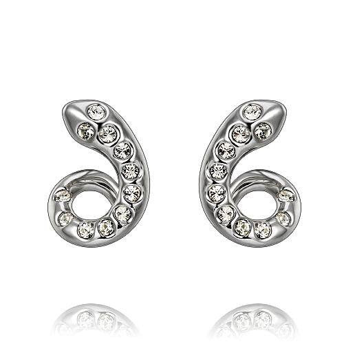 The cute snake with little crystals earring - CDE Jewelry Egypt