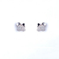 Sterling silver little Zirconia butterflies earring - CDE Jewelry Egypt