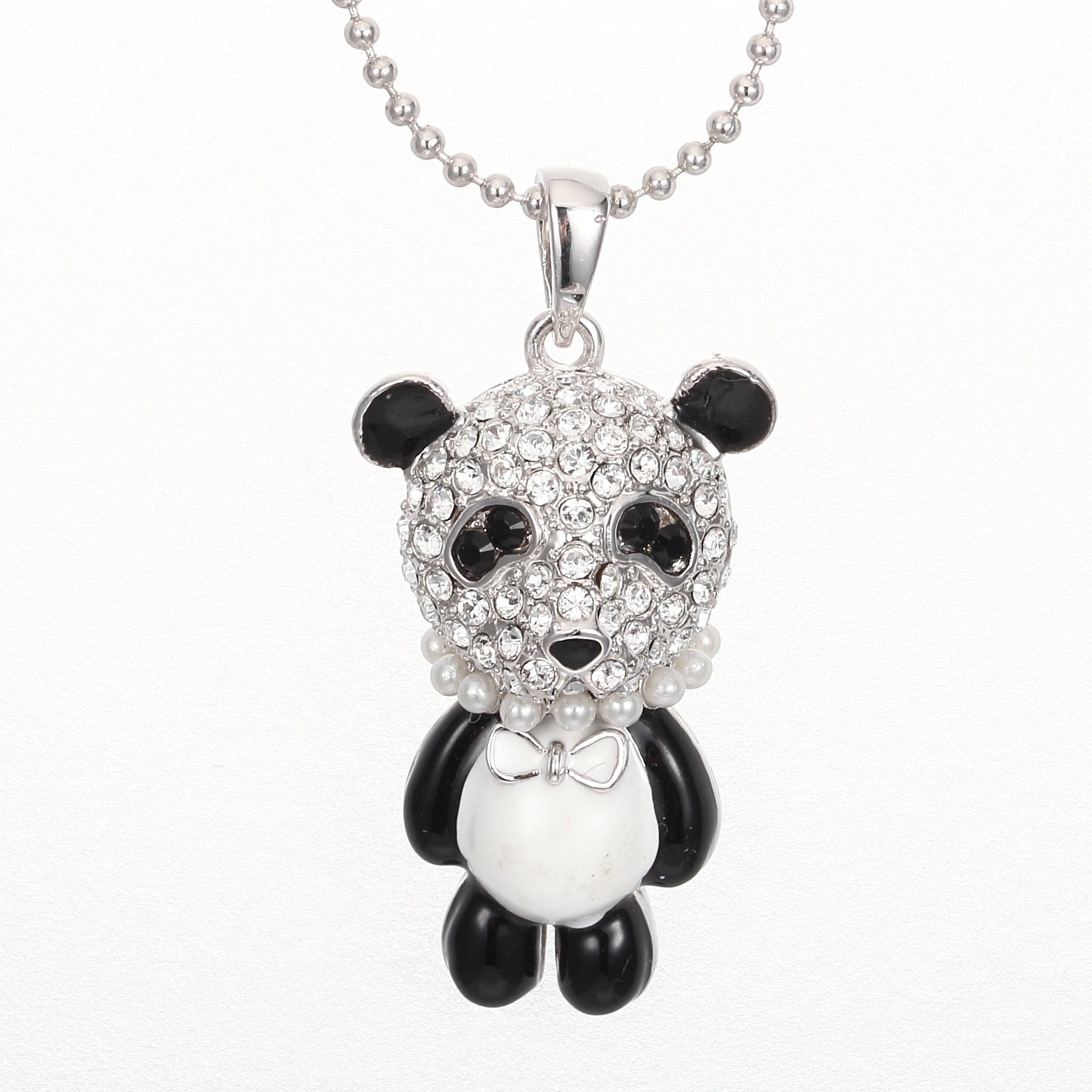 The cute little black and white panda necklace - CDE Jewelry Egypt