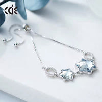 Moonlight snowflake Swarovski crystal bracelet - CDE Jewelry Egypt