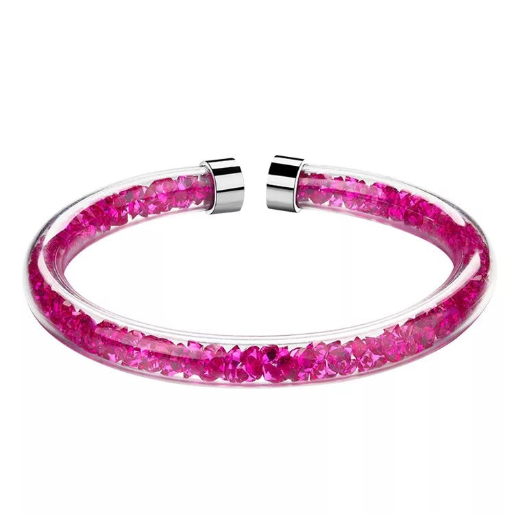 The on trend fuchsia swarovski crystals bracelet - CDE Jewelry Egypt