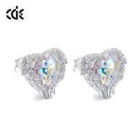 The cute little sapphire / amethyst hearts earring - CDE Jewelry Egypt