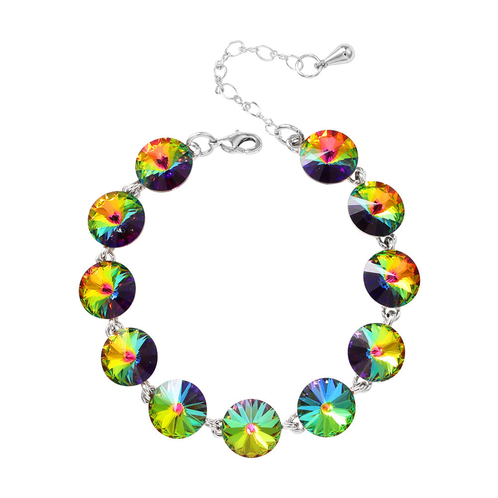 Fancy Swarovski Crystal Multicolor Bracelet