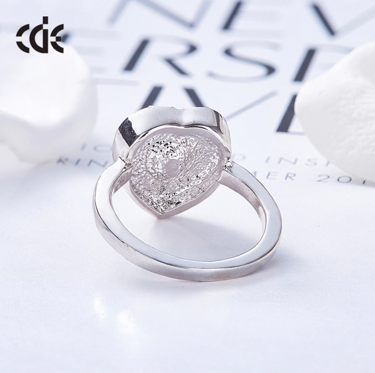 The shining heart shaped ring - CDE Jewelry Egypt