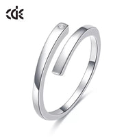 Sterling silver stylish twin set ring - CDE Jewelry Egypt