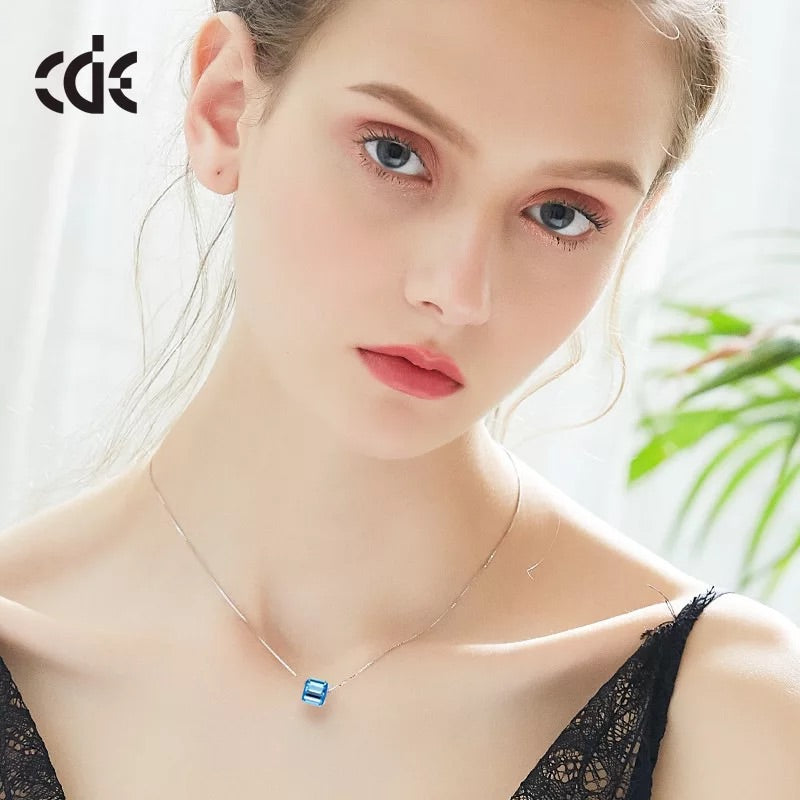 The cubic crystal swarovski charm necklace - CDE Jewelry Egypt