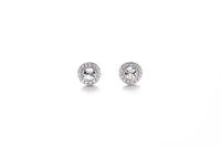 Sterling silver white swarovski crystal earring - CDE Jewelry Egypt